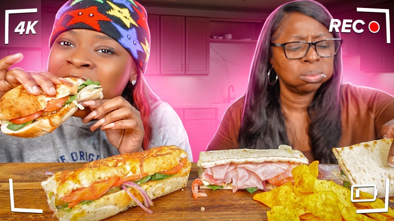 SUBWAY MUKBANG С МОЕЙ МАМОЙ!