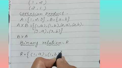 ex#8.2 (9th arts ) Binary relation