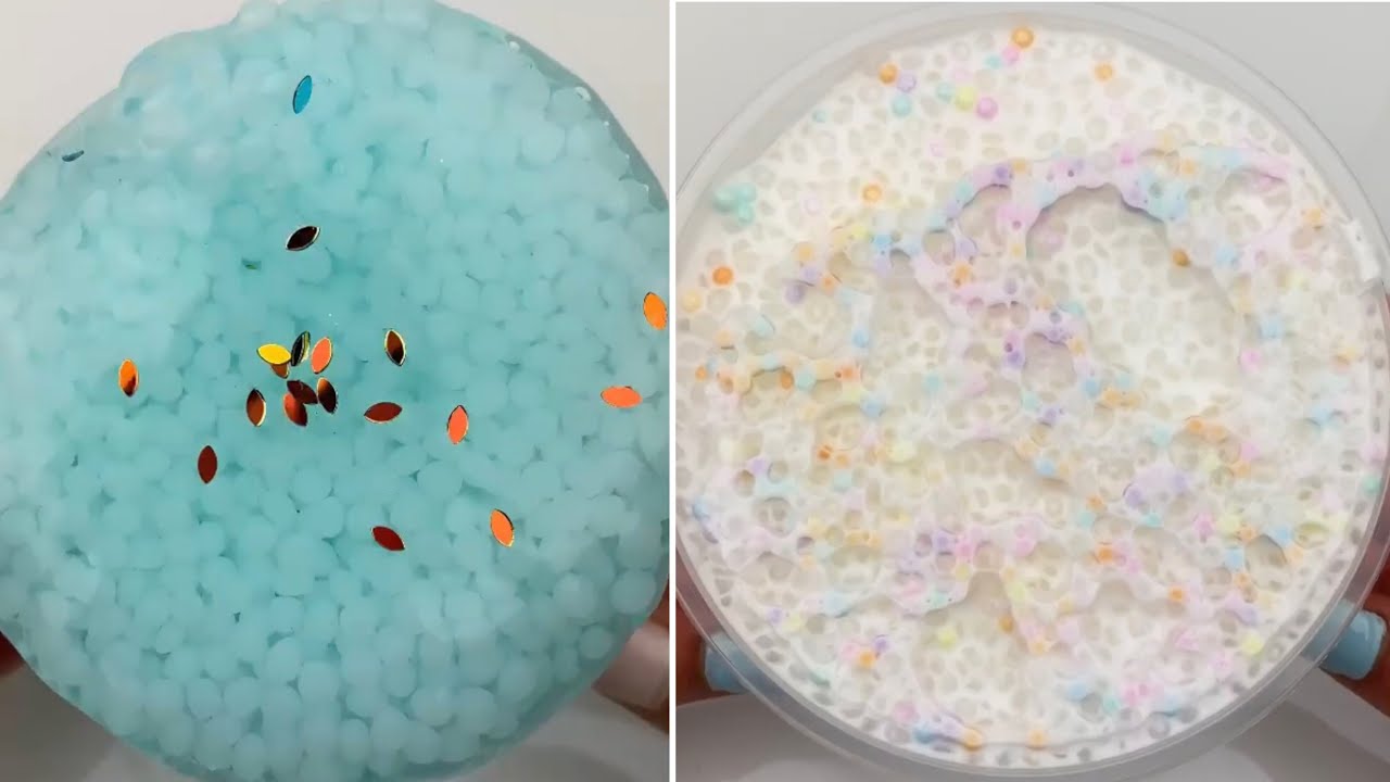 Slushee Slime R White glue slushee slime Satisfying slime ASMR compilation - YouTube