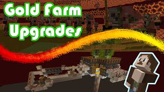 Great Gold Farm Upgraded Sorting Storage and Gold Sword Smelter Redstone Tutorial