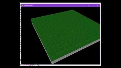 Python Pygame 3D PyOpenGL engine optimisation before and after