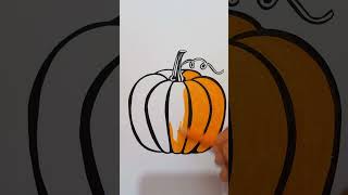 coloring page pumpkin #shorts coloring page pumpkin #shorts