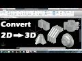 AutoCAD Basic Commands To Convert 2D Into 3D Object - Easy & Smart Steps