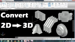AutoCAD Basic Commands To Convert 2D Into 3D Object  Easy & Smart Steps