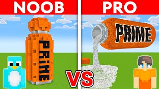 NOOB vs PRO: PRIME House Build Challenge in Minecraft screenshot 2