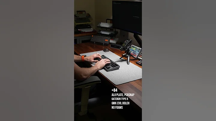 +84 + Alu Plate + Gateron Type R #soundtest #keyboard #typingtest #plus84 #+84 #nuxros #tkl #typer