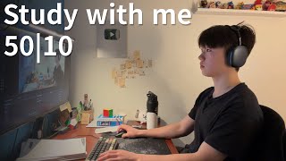 10 days until exams 💔 Y13 Lock In (50|10 study with me)