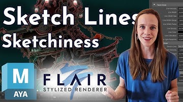 Sketch Lines - Sketchiness control in Flair for Maya - Stylized Rendering