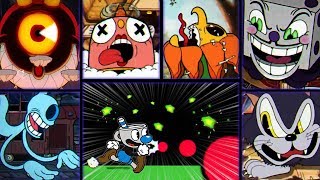 Cuphead - All Bosses w/ Unused Weapons (Mugman)