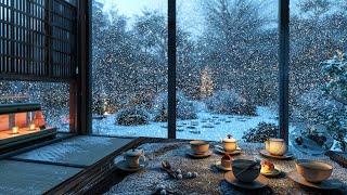 Relax With Winter Snow | Howling Wind To Help Reduce Stress  For Sleeping And Relaxing