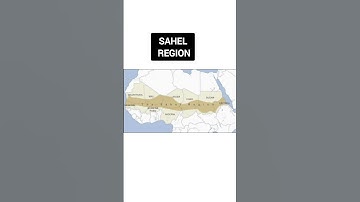 Sahel region in map of Africa