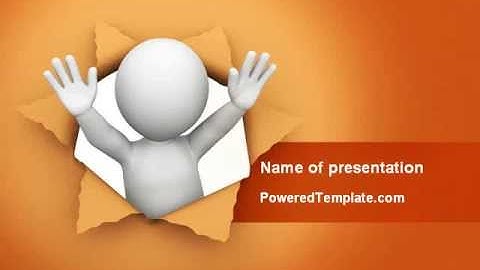 Breaking Through PowerPoint Template by PoweredTemplate.com