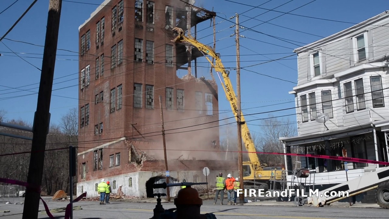Demolition of Kaier Brewery Mahanoy City, PA 03/09/2017 YouTube