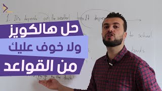 خمسة أسئلة امتحان انجليزي يظهر لك قدرتك! تدريب قواعد وترجمة