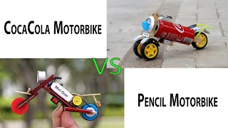How to make CocaCola motorbike Vs Pencil Motorbike