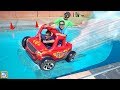 Will the Giant Floating Inflatable RC Car Drive over The Water?