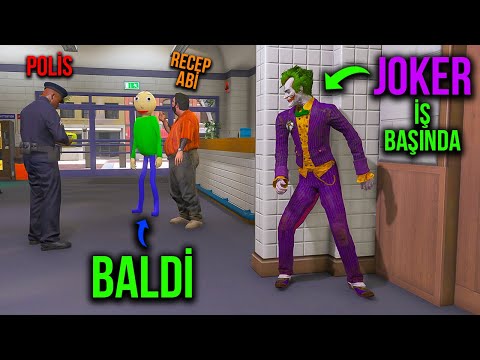 Baldi ile Recep Abi Jokeri Polise Şikayet Ediyor | Örümcek Abi ile GTA 5