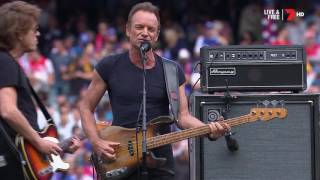 Sting performing live at AFL Grand Final 2016