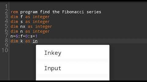 qbasic program to find the Fibonacci series of any number #qbasic #basic #programming