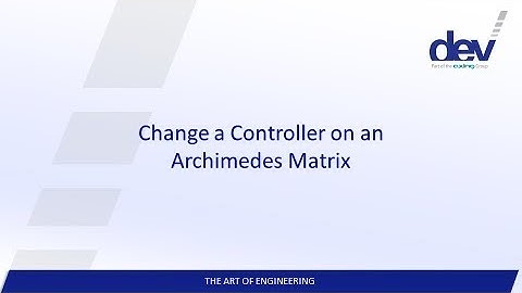 Change a Controller on a DEV Archimedes RF Matrix