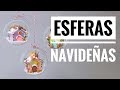 Esferas Navideñas Con Mini Casitas de Jengibre Dentro | Mis Mejores Ideas | Porcelana Fría