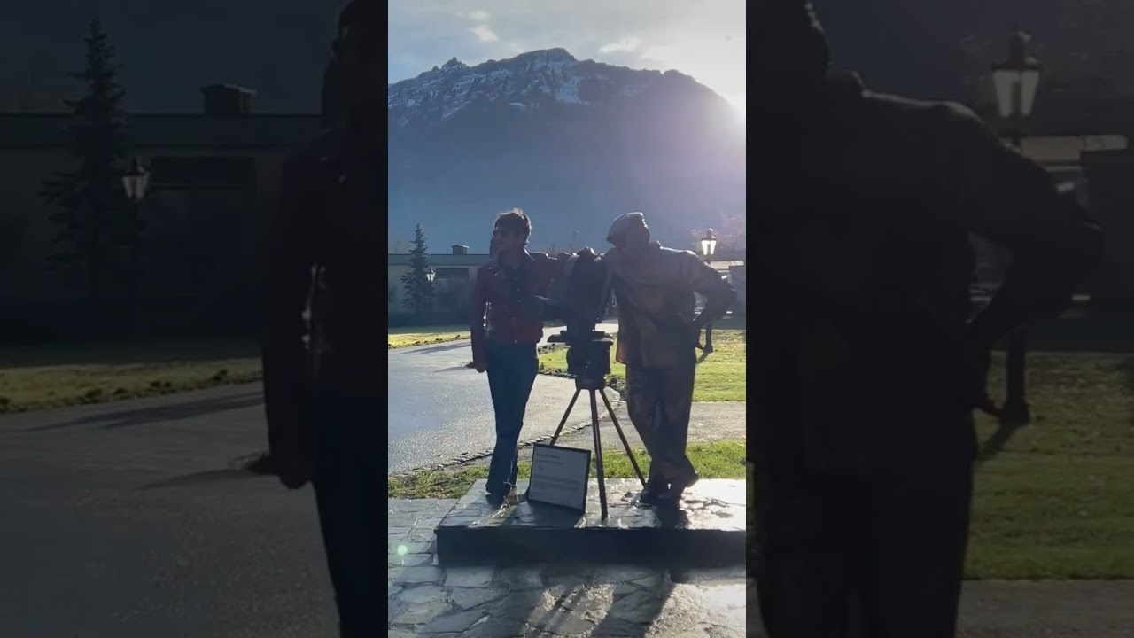 INTERLAKEN YASH CHOPRA STATUE 🇨🇭 SWITZERLAND