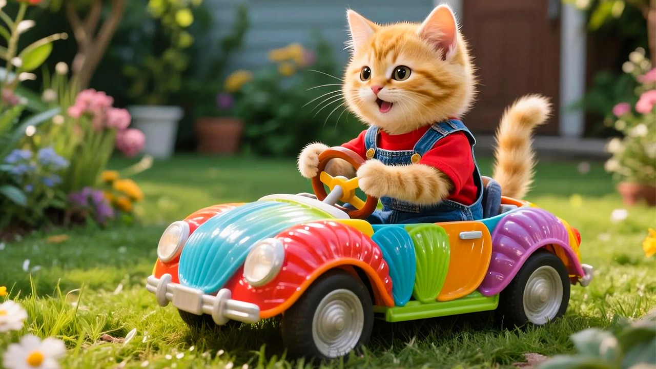 Mama Cat Trims Fur on the Farm and Makes Tiger Hat For Kittens At Home🐾🎩🐯