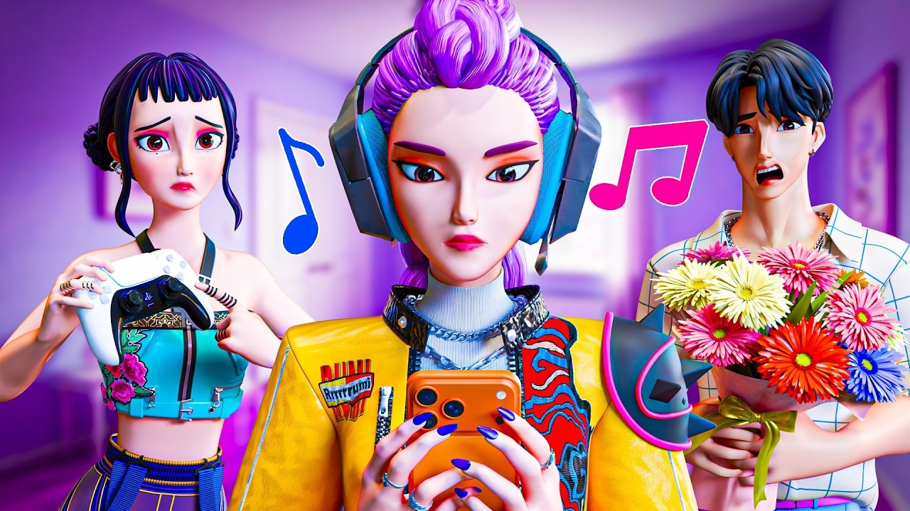 РУМИ ИГНОРИТ ВСЕХ 24 ЧАСА! K-Pop Охотницы на Демонов: Huntrix анимация