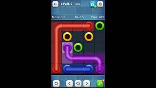 Line Puzzle: Pipe Art Regular Level 9 screenshot 4