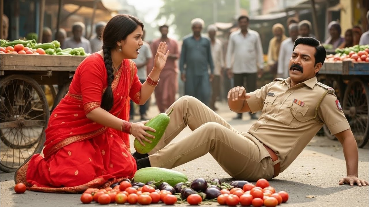 इंस्पेक्टर ने सब्ज़ी वाली को थप्पड़ मारा… 10 मिनट बाद डीएम मैडम ने जो किया, पूरा बाजार कांप उठा !!