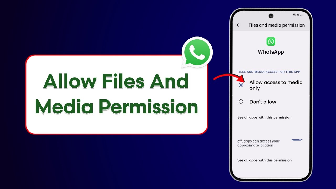 Allow Media. Data How To Allow Files And Media On WhatsApp | WhatsApp Files And Media ...