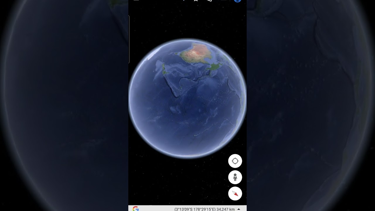 I found a sunken island in Google Earth