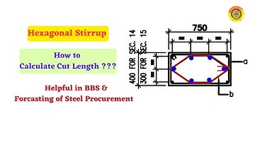 Hexagonal Stirrup || How to calculate Cut Length #stirrups #rcc #structuralengineering #vimutti_coe