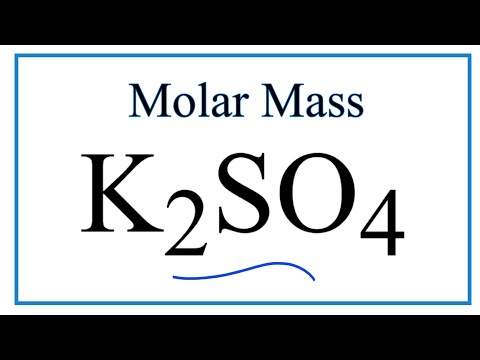 மோலார் நிறை / K2SO4 இன் மூலக்கூறு எடை: பொட்டாசியம் சல்பேட்