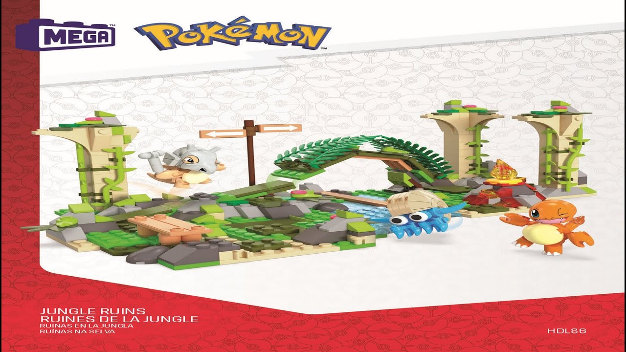 Mega Construx Pokémon Jogo de construção Ruínas Esquecidas, Modelo: HDL86,  Cor: Multicolorido
