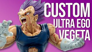 I made my own ULTRA EGO VEGETA figure! Customizing and repainting a Majin Vegeta into this new form!