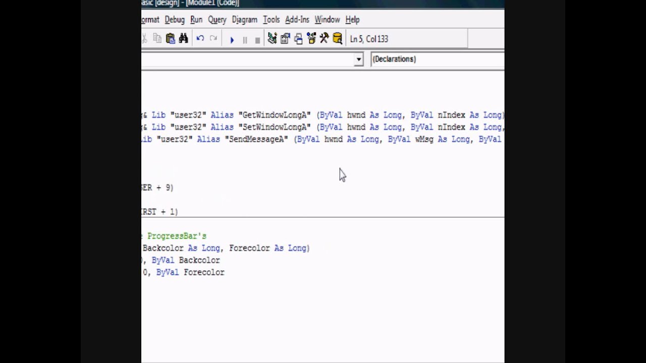 Change Progressbar Colour on VB 6.0 - YouTube