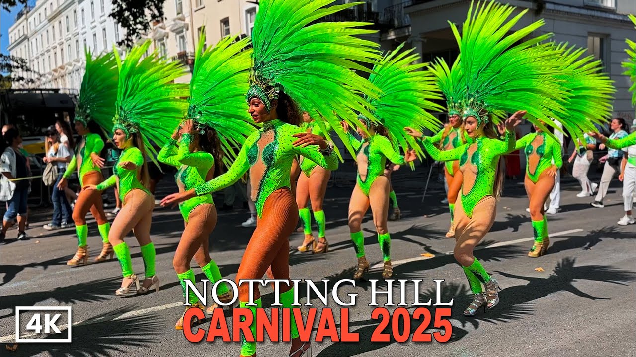 Notting Hill Carnival 2025 Highlights | Parade, Caribbean Food, Music & Street Party Vibes | London