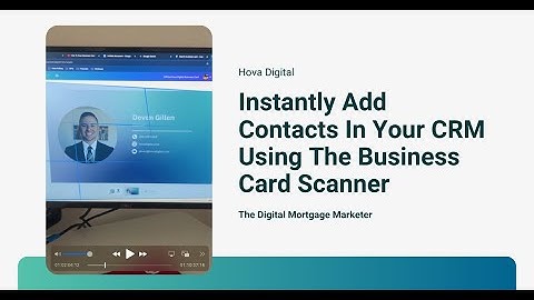 Instantly Add Contacts In Your CRM Using The Business Card Scanner in GHL