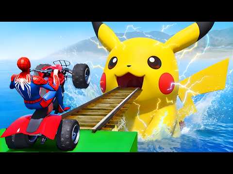 SPIDER-MAN Wins Superheroes vs Rumi Racing Championship l Epic GTA 5 Battle with Pokemon