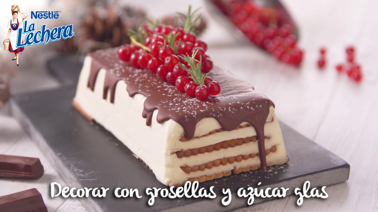 ? Tarta de galletas y chocolate con leche condensada para Navidad -  Postres La Lechera - YouTube