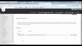 Intro to Discussion Forums (OTH MOOC)
