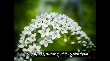 سورة الشرح - تلاوة خاشعة للشيخ عبدالعزيز الزهراني