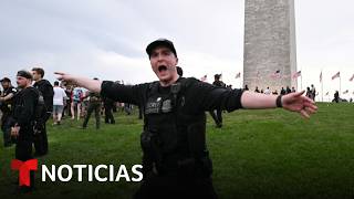 En Washington D.C. evacúan celebración del 4 de Julio por una tormenta | Noticias Telemundo