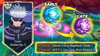 XAVIER NEW ONE SHOT BUILD 🔥 NEW BROKEN FIRST ITEM FOR EARLY AND LATE GAME DAMAGE HACK | MLBB