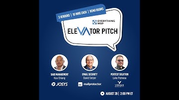 August Elevator Pitch 2025