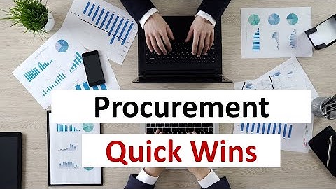 Procurement Management – How to identify quick wins?