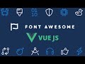How to use font awesome icons in vue js easy method