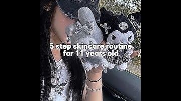 5 step skincare routine for 11 years old #new #skincare #selfcare #tips #aestheic#beautyhacks#views