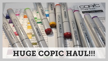 HUGE COPIC HAUL + Colouring My Copic Chart   Video #051